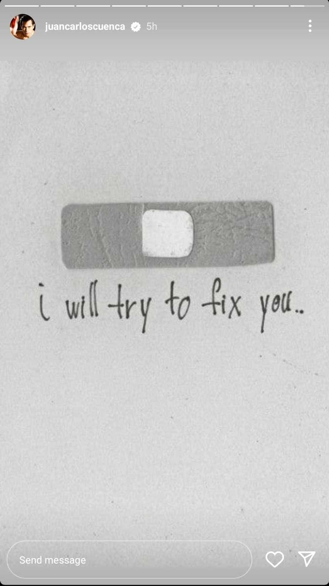 Jake Cuenca, trending dahil sa kanyang cryptic posts: "I will try to fix you" Jake Cuenca, trending dahil sa kanyang cryptic posts: "I will try to fix you"
