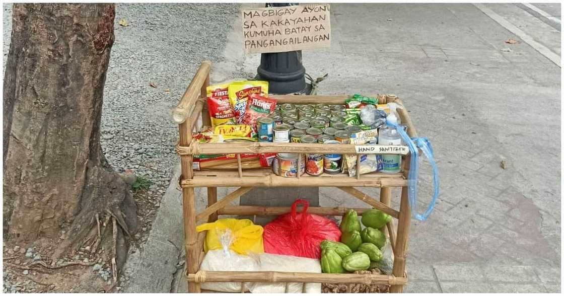 Viral na community pantry, dinagsa ng tulong; mga magsasaka, nagbigay din