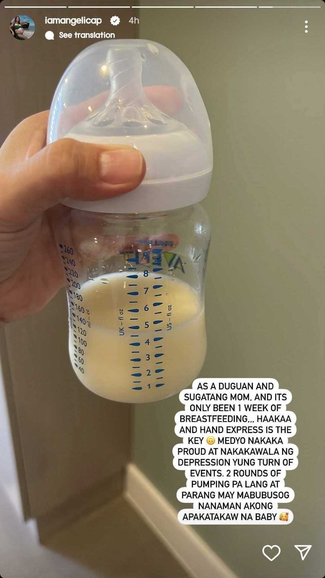 Angelica Panganiban posts about motherhood: "As a duguan and sugatang mom" Angelica Panganiban posts about motherhood: "As a duguan and sugatang mom"