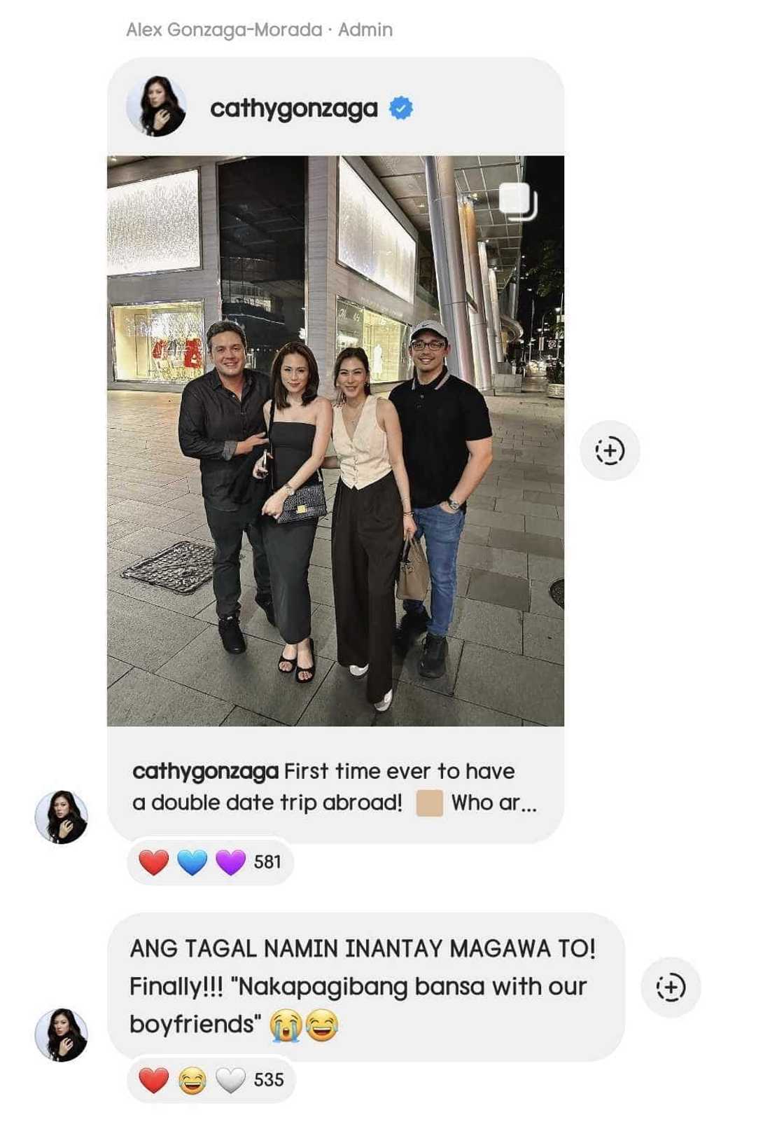Alex at Toni Gonzaga, first time mag-ibang bansa kasama mga asawa lang nila Alex at Toni Gonzaga, first time mag-ibang bansa kasama mga asawa lang nila