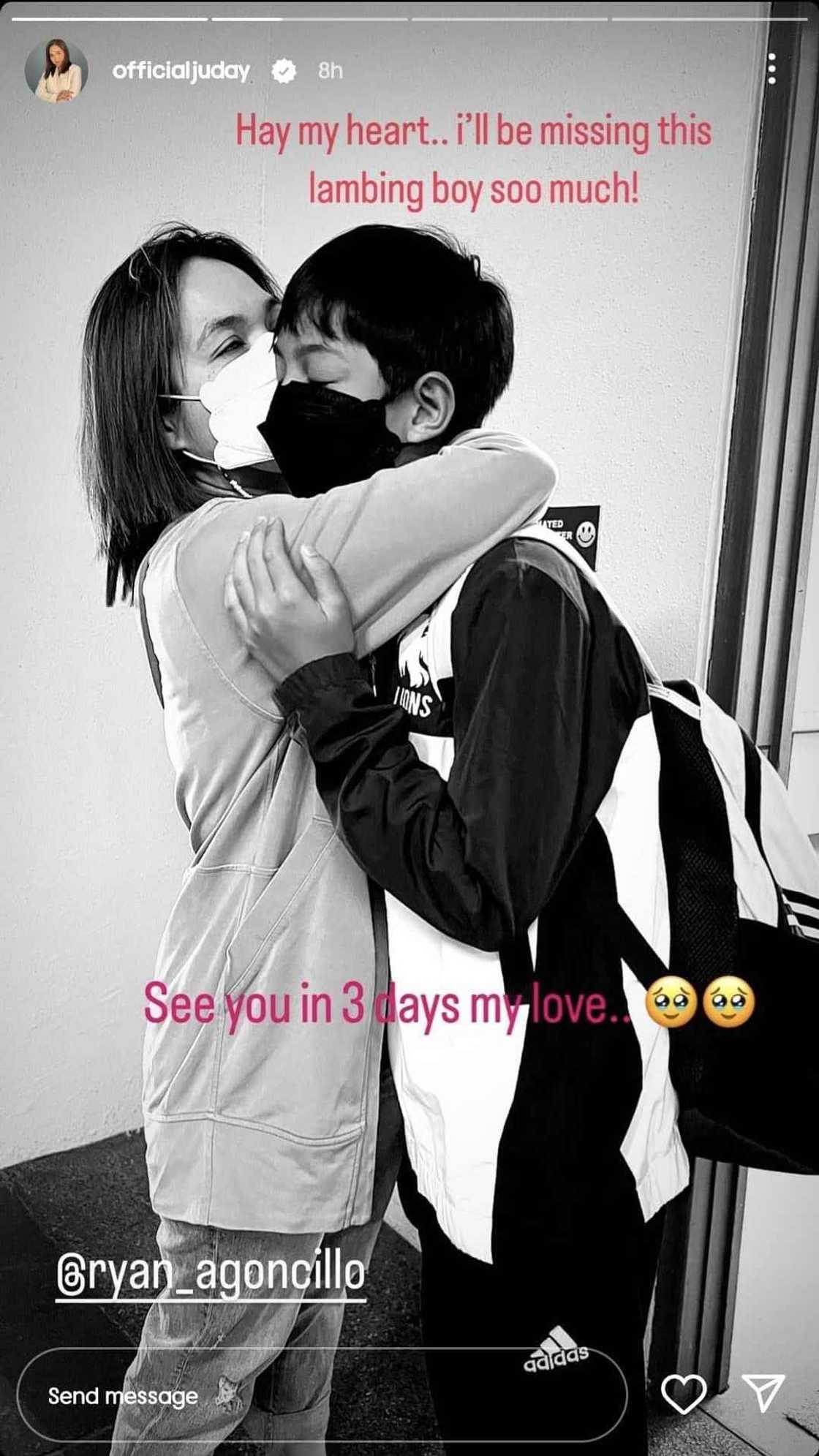 Judy Ann Santos bids farewell to her son Lucho in viral post: "Lakas maka-sepanx" Judy Ann Santos bids farewell to her son Lucho in viral post: "Lakas maka-sepanx"