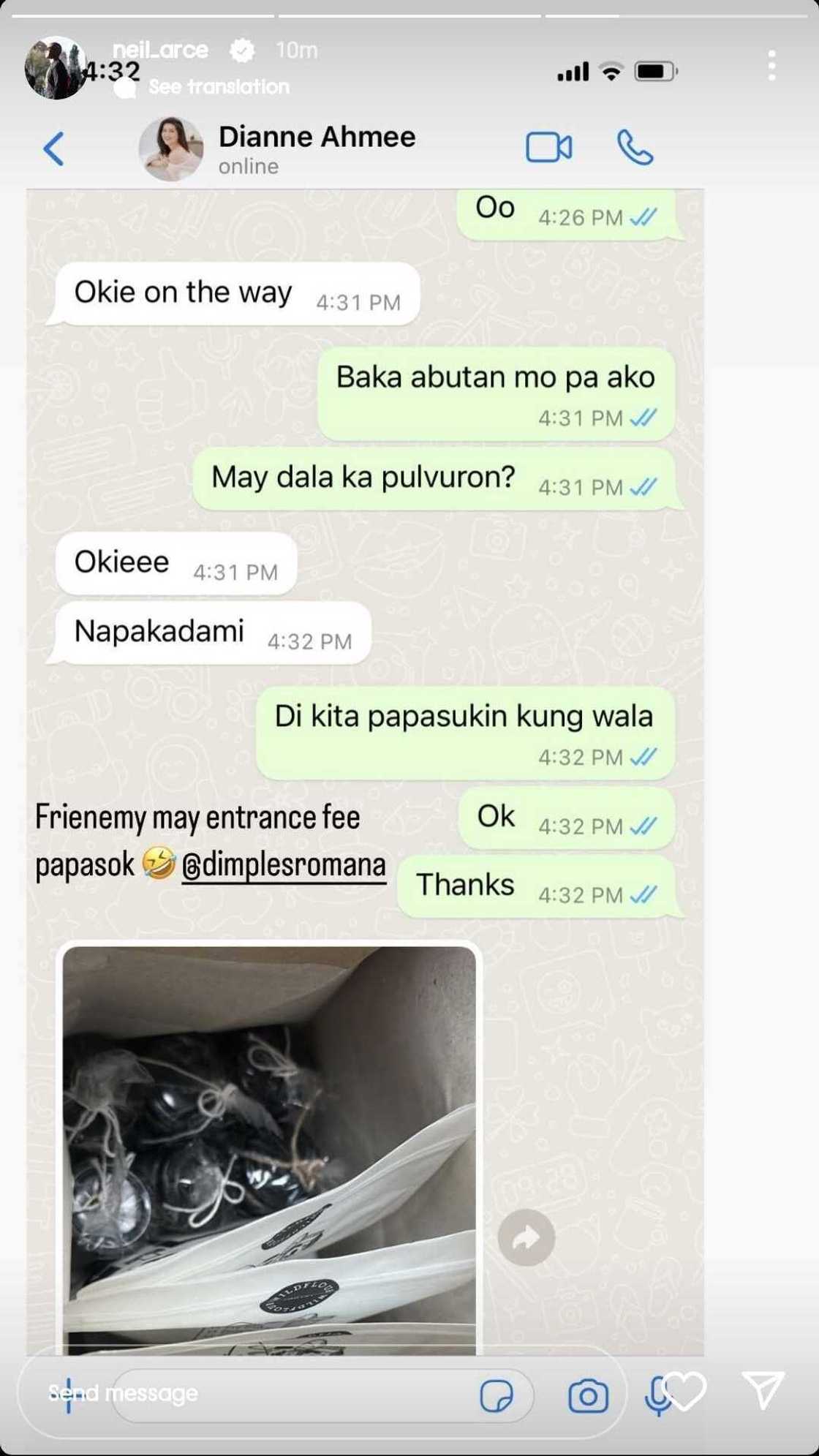 Dimples Romana, hiningan ni Neil Arce ng "entrance fee" sa kanilang convo Dimples Romana, hiningan ni Neil Arce ng "entrance fee" sa kanilang convo
