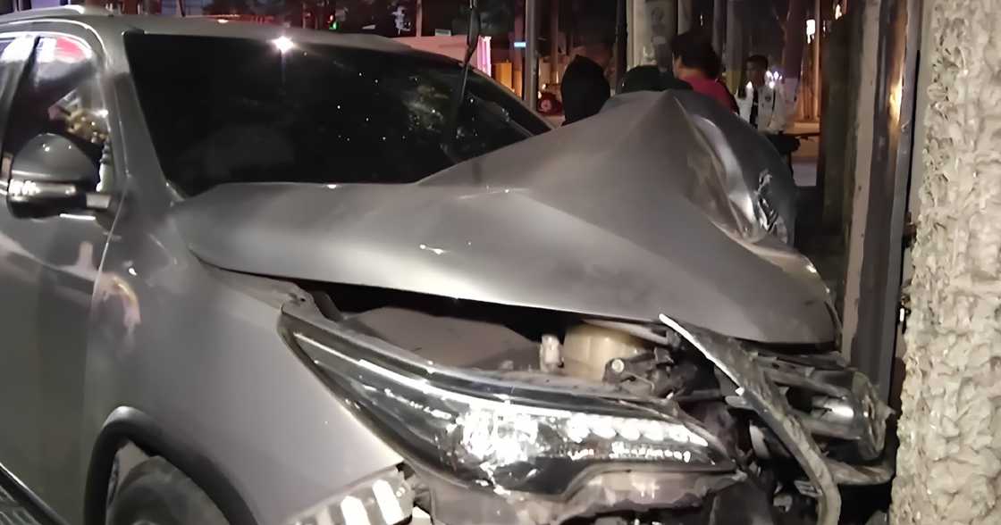 Female passenger in critical condition after SUV slams into hospital gate