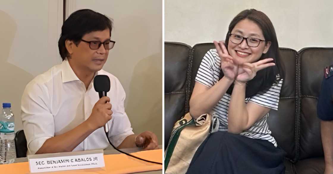 DILG Sec. Benhur Abalos, nagpaliwanag ukol sa viral photo kasama si Alice Guo na naka-peace sign DILG Sec. Benhur Abalos, nagpaliwanag ukol sa viral photo kasama si Alice Guo na naka-peace sign