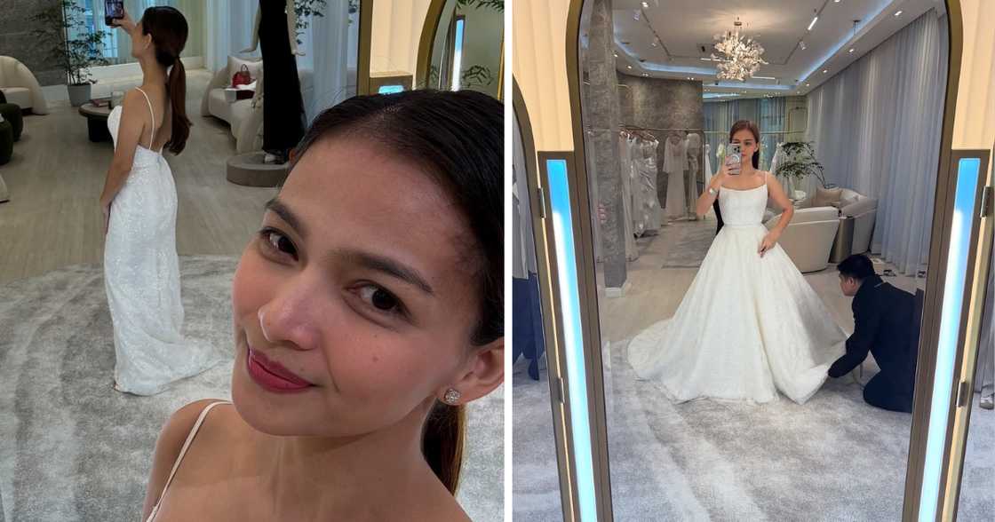 Misis ni Jose Manalo na si Mergene Maranan, may mensahe sa designer ng wedding gown niya