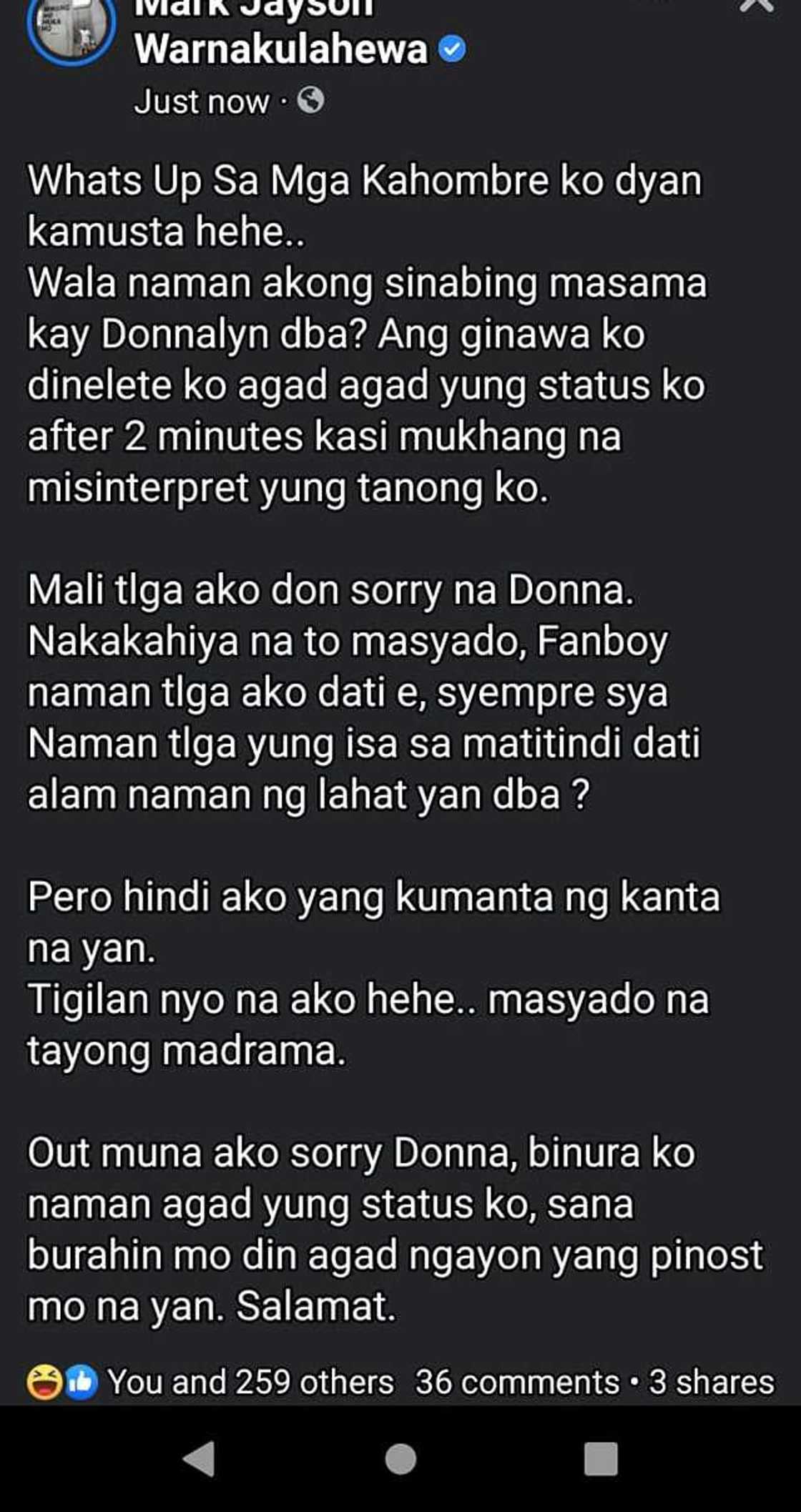 MG, humingi ng dispensa kay Donnalyn Bartolome; binura ang kanyang post MG, humingi ng dispensa kay Donnalyn Bartolome; binura ang kanyang post