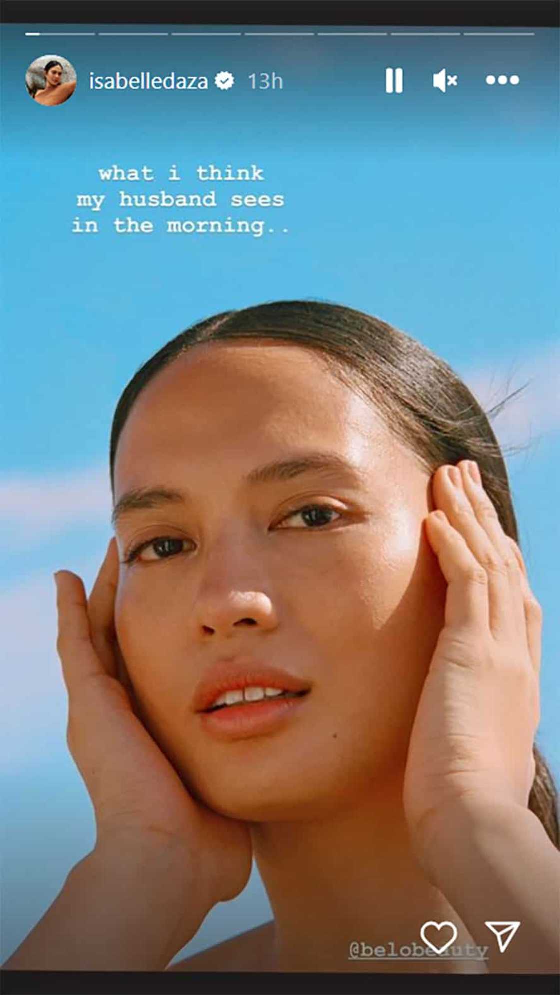 Isabelle Daza, nagpakatotoo sa kanyang bagong-gising look: "What my husband sees" Isabelle Daza, nagpakatotoo sa kanyang bagong-gising look: "What my husband sees"