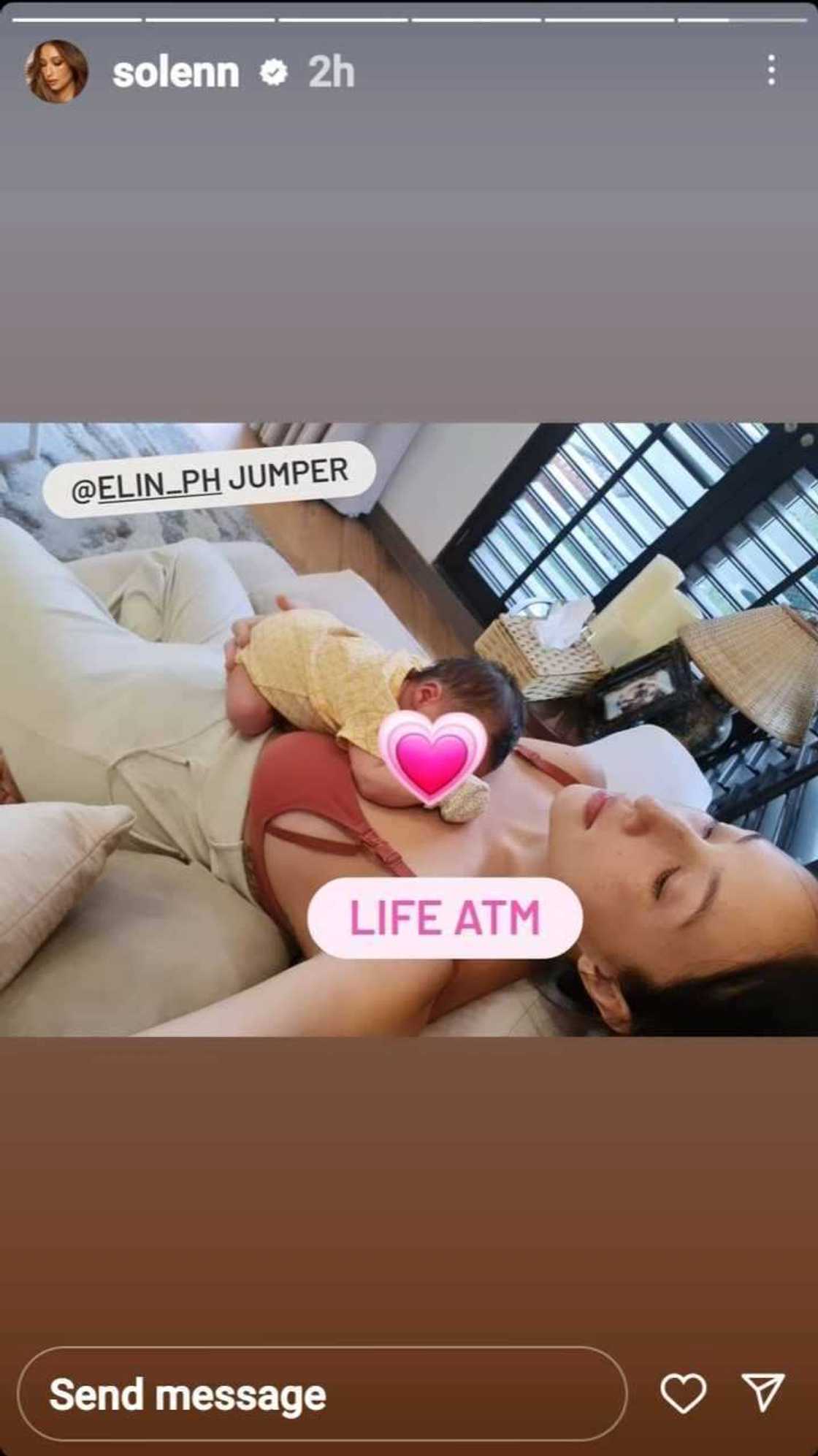 Solenn Heussaff shares heartwarming photo showing glimpse of her second baby Solenn Heussaff shares heartwarming photo showing glimpse of her second baby