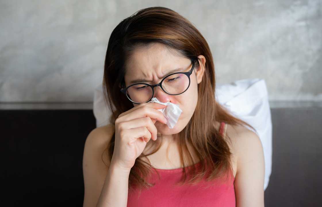 A crying woman A crying woman