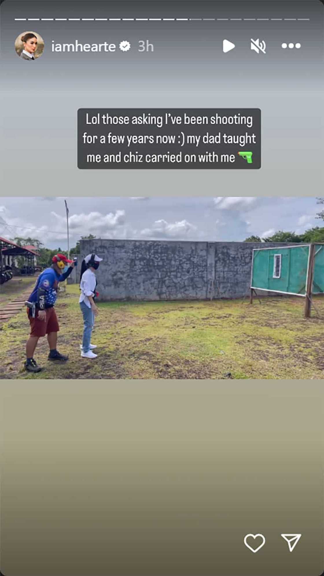 Heart Evangelista, ibinunyag na ilang taon na umano siyang nagsu-“shooting”: “My dad taught me” Heart Evangelista, ibinunyag na ilang taon na umano siyang nagsu-“shooting”: “My dad taught me”
