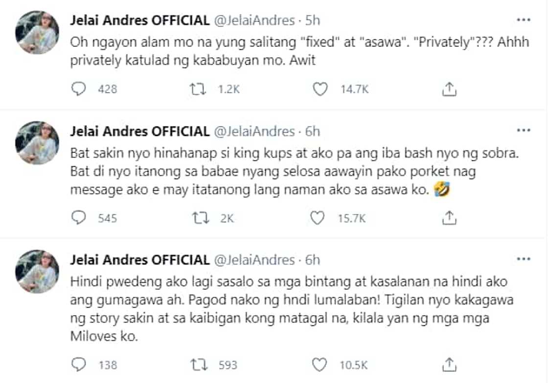 Jelai Andres, inihayag ang sama ng loob kay Jon Gutierrez Jelai Andres, inihayag ang sama ng loob kay Jon Gutierrez