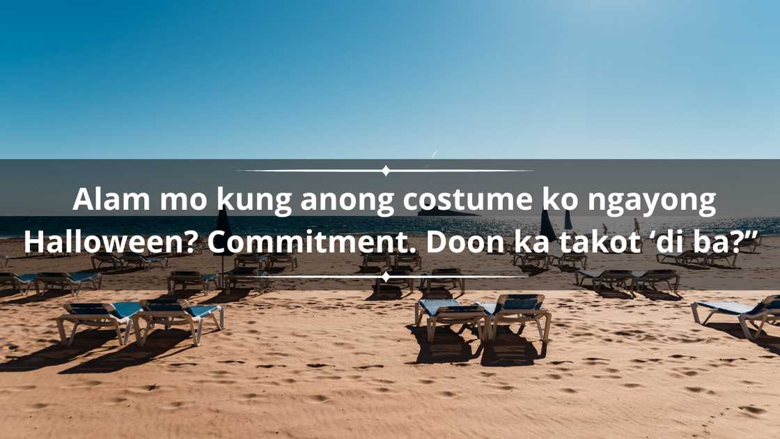 Hugot Tagalog about a Halloween costume. Hugot Tagalog about a Halloween costume.
