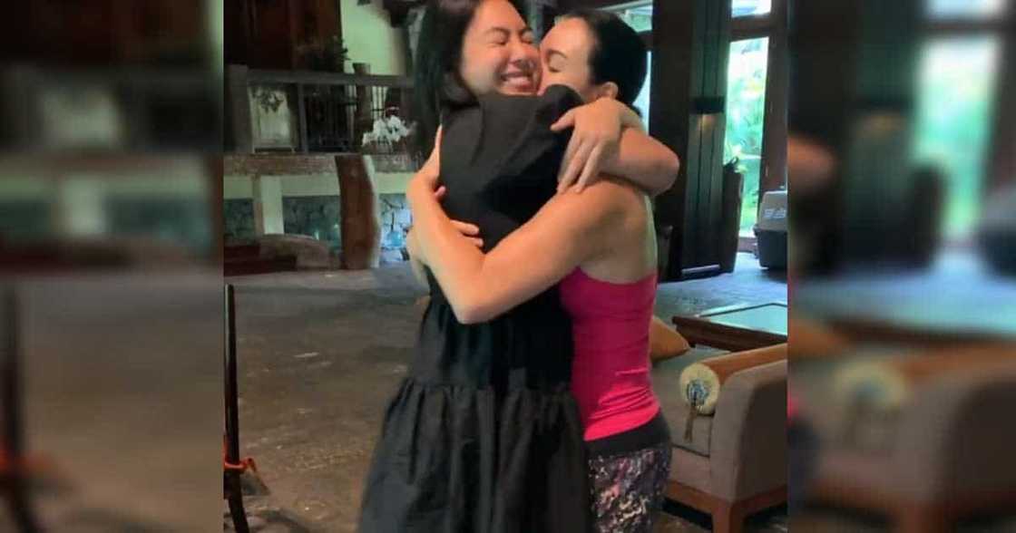 Dominique Cojuangco gifts mom Gretchen Barretto with a huge red balde on her 51st birthday