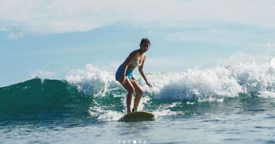 Liza Soberano shows adventurous side, learns how to surf in Siargao