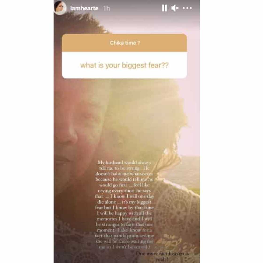 Heart Evangelista admits that losing Chiz Escudero is her biggest fear Heart Evangelista admits that losing Chiz Escudero is her biggest fear