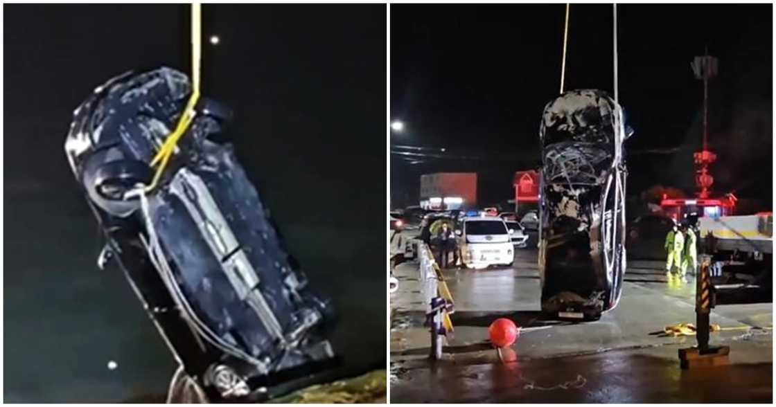 Father kills his wife and their two children after driving their car into the sea Father kills his wife and their two children after driving their car into the sea