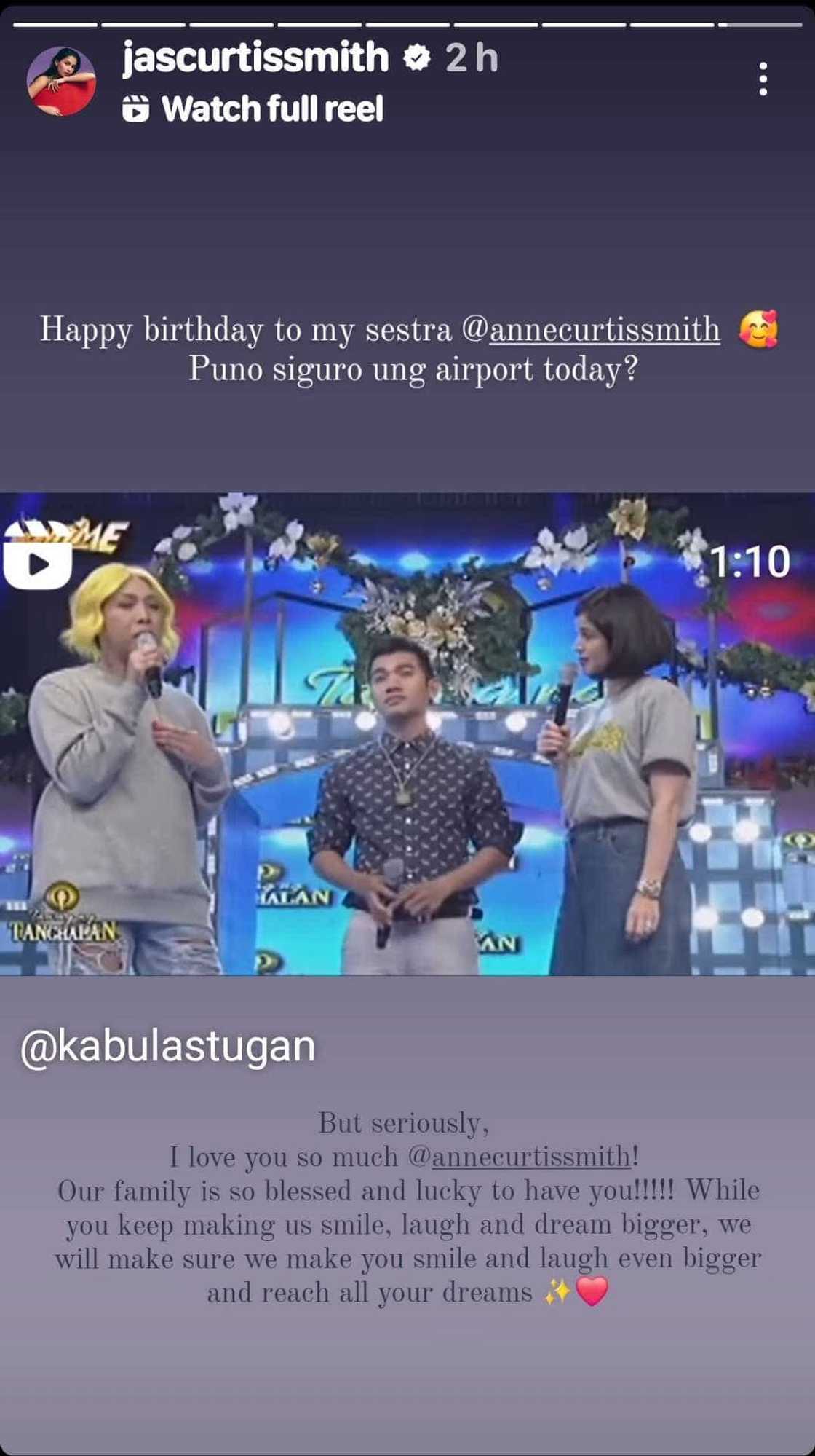 Jasmine Curtis-Smith, may kwela at nakakaanig na birthday message kay Anne Curtis Jasmine Curtis-Smith, may kwela at nakakaanig na birthday message kay Anne Curtis
