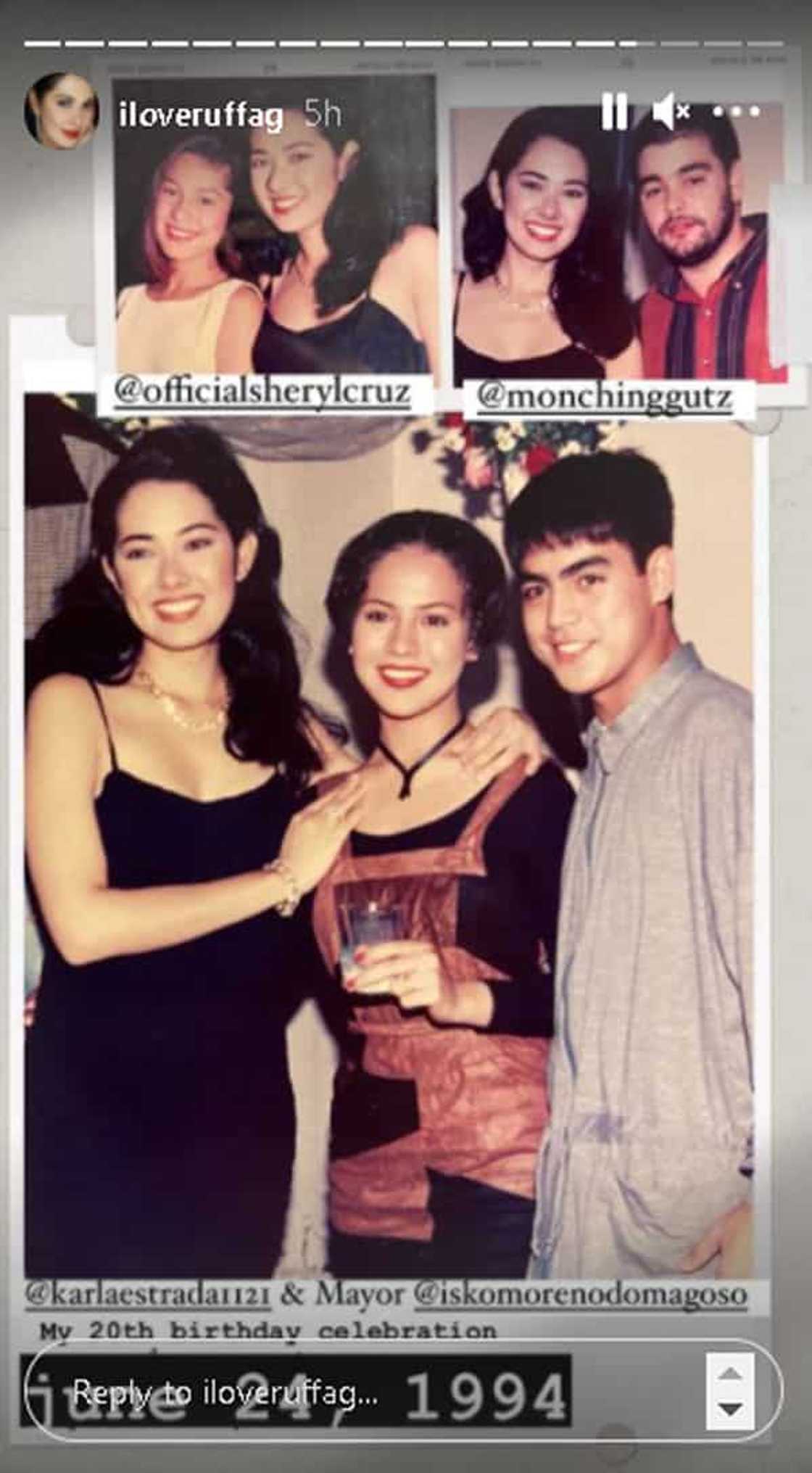 Old photo of Ruffa Gutierrez with Karla Estrada and Mayor Isko goes viral Old photo of Ruffa Gutierrez with Karla Estrada and Mayor Isko goes viral