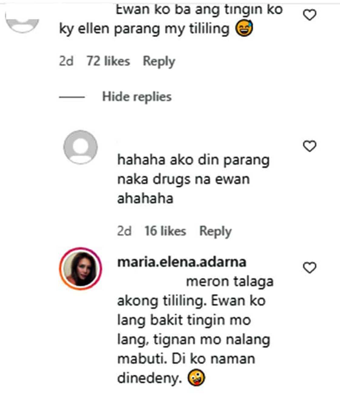 Ellen Adarna's savage reply to basher who says she has tililing goes viral Ellen Adarna's savage reply to basher who says she has tililing goes viral
