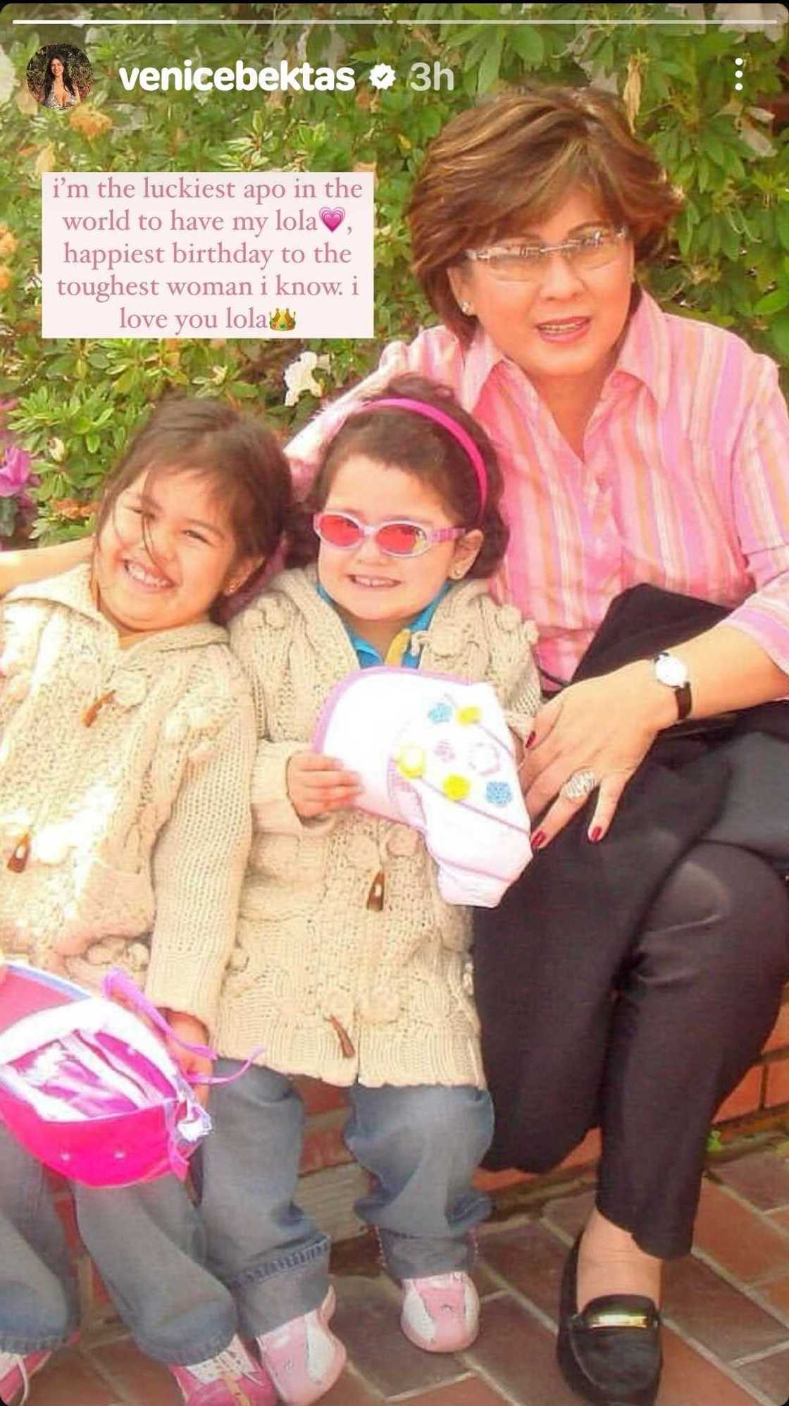 Anak ni Ruffa Gutierrez na si Venice, may sweet birthday greeting para kay Annabelle Rama Anak ni Ruffa Gutierrez na si Venice, may sweet birthday greeting para kay Annabelle Rama