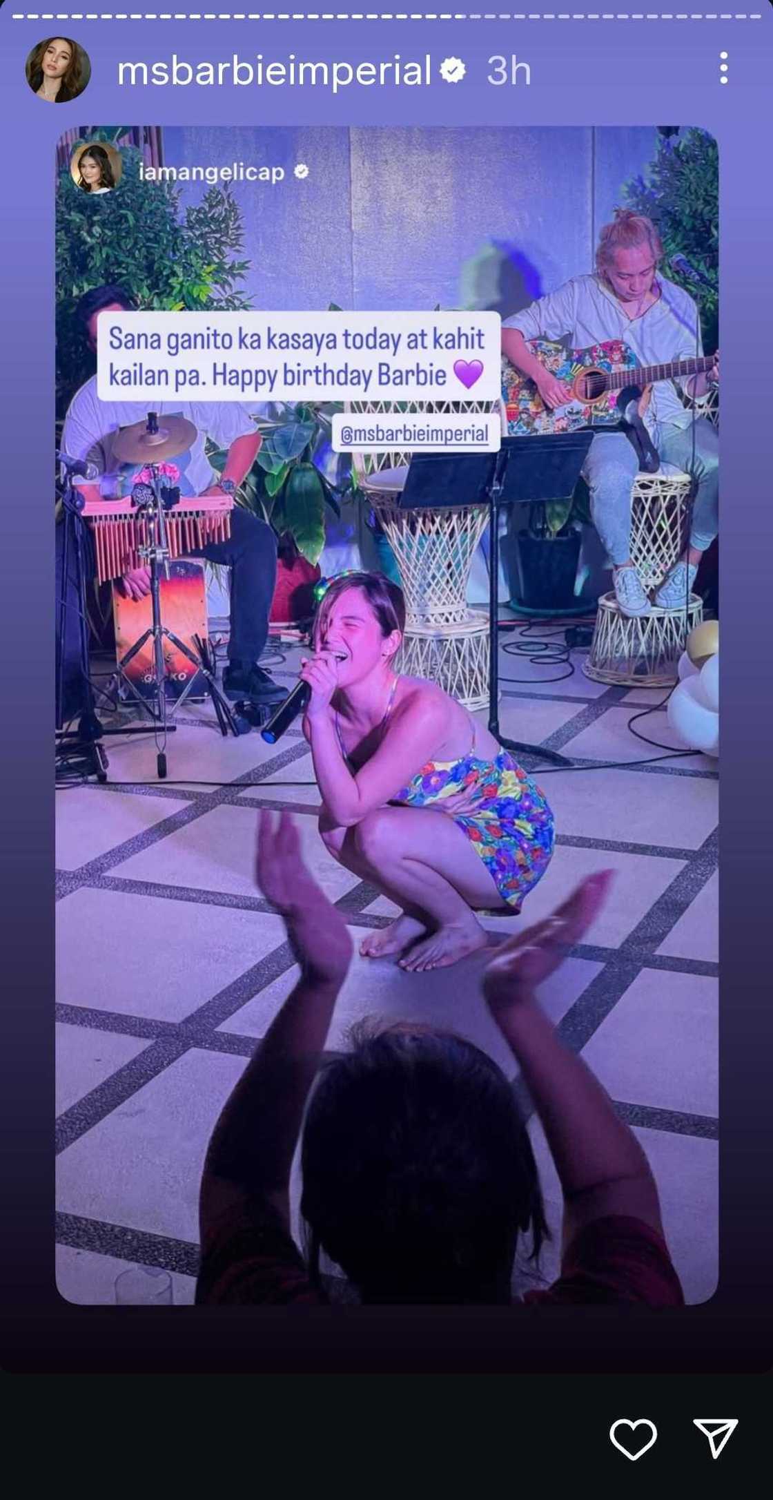 Angelica Panganiban posts heartfelt tribute to Barbie Imperial on her 27th birthday Angelica Panganiban posts heartfelt tribute to Barbie Imperial on her 27th birthday