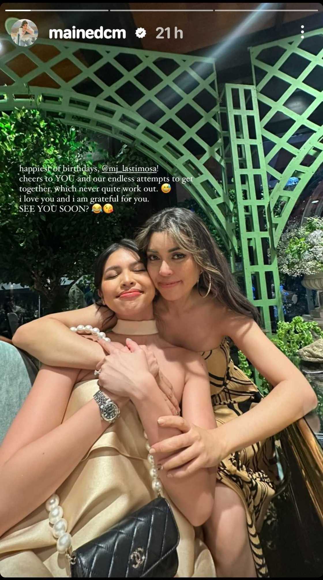 Maine Mendoza pens heartfelt birthday message for MJ Lastimosa Maine Mendoza pens heartfelt birthday message for MJ Lastimosa