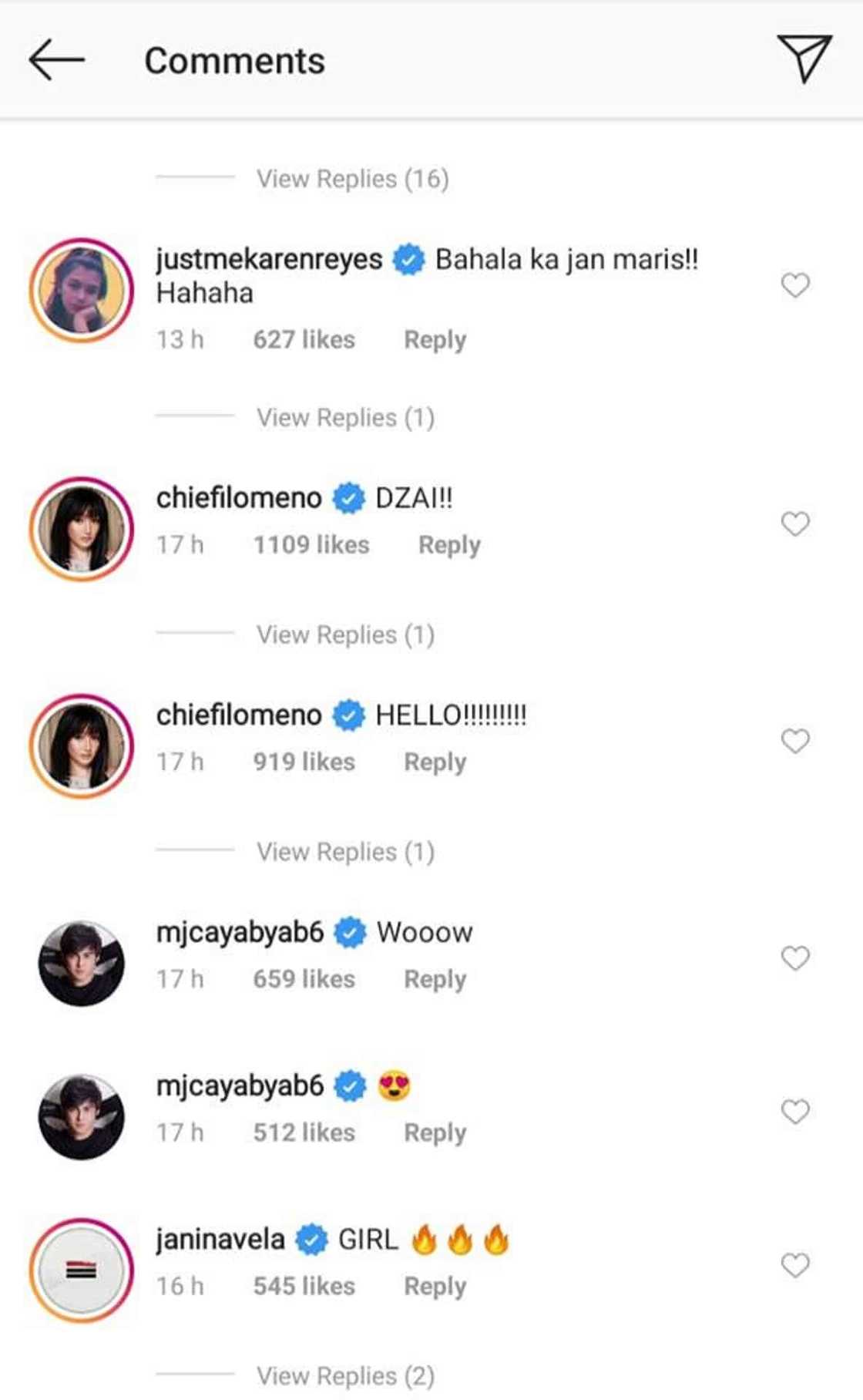 Liza Soberano, Bela Padila react to Maris Racal's stunning swimsuit photos Liza Soberano, Bela Padila react to Maris Racal's stunning swimsuit photos