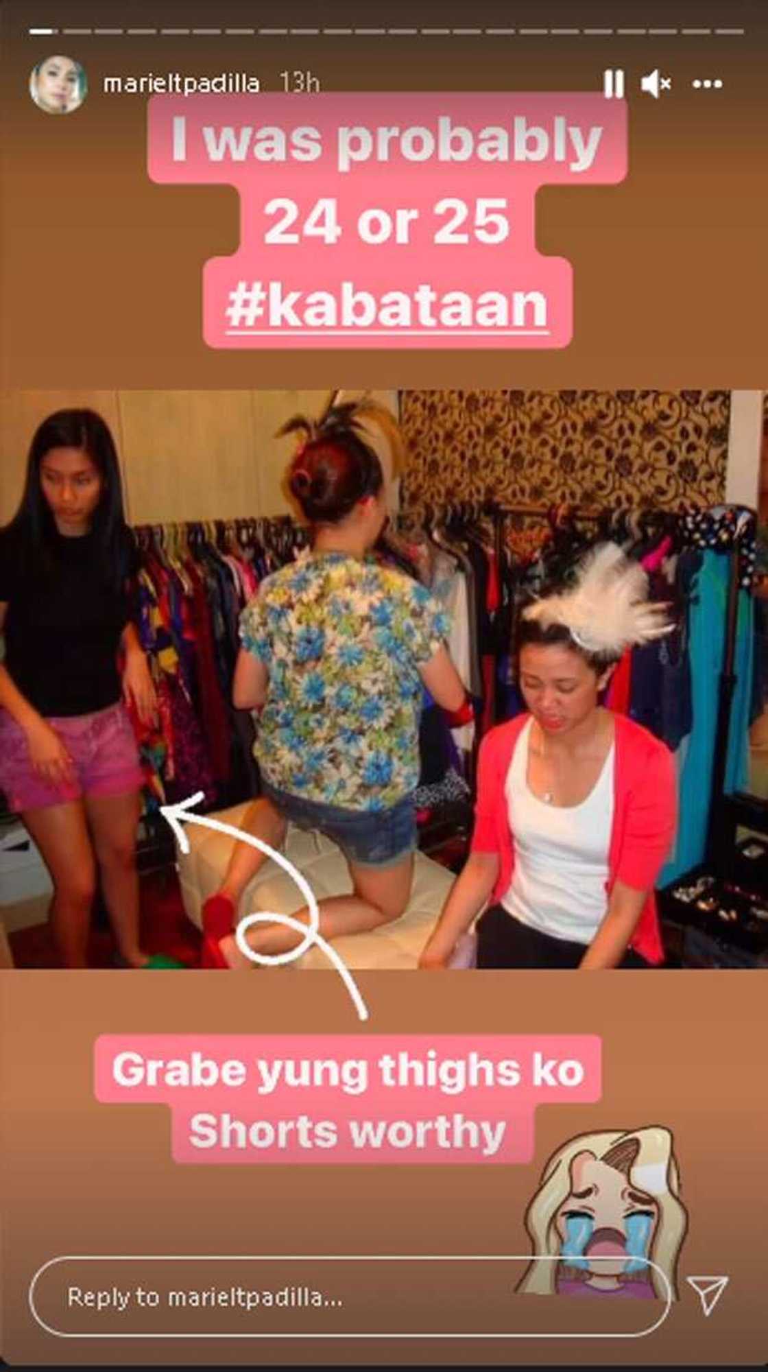 Mariel Padilla, nag-post ng throwback photo kung saan naka-shorts pa siya Mariel Padilla, nag-post ng throwback photo kung saan naka-shorts pa siya
