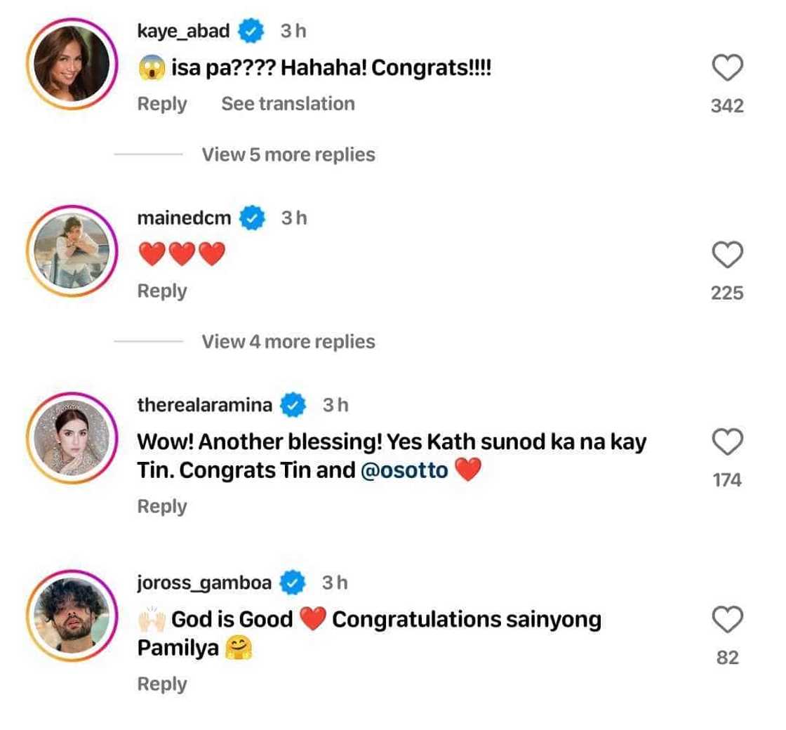 Celebrities react to Kristine Hermosa's pregnancy announcement: “isa pa?” Celebrities react to Kristine Hermosa's pregnancy announcement: “isa pa?”