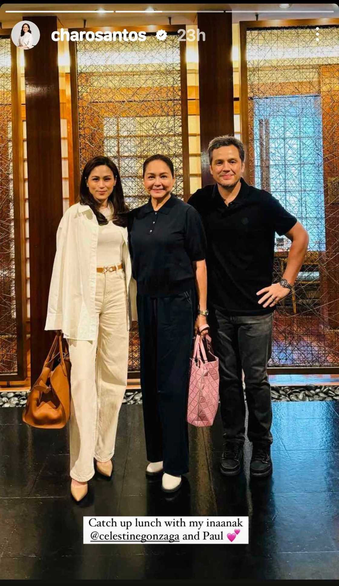 Charo Santos, ipinasilip ang "catch-up lunch" kasama sina Toni Gonzaga Charo Santos, ipinasilip ang "catch-up lunch" kasama sina Toni Gonzaga