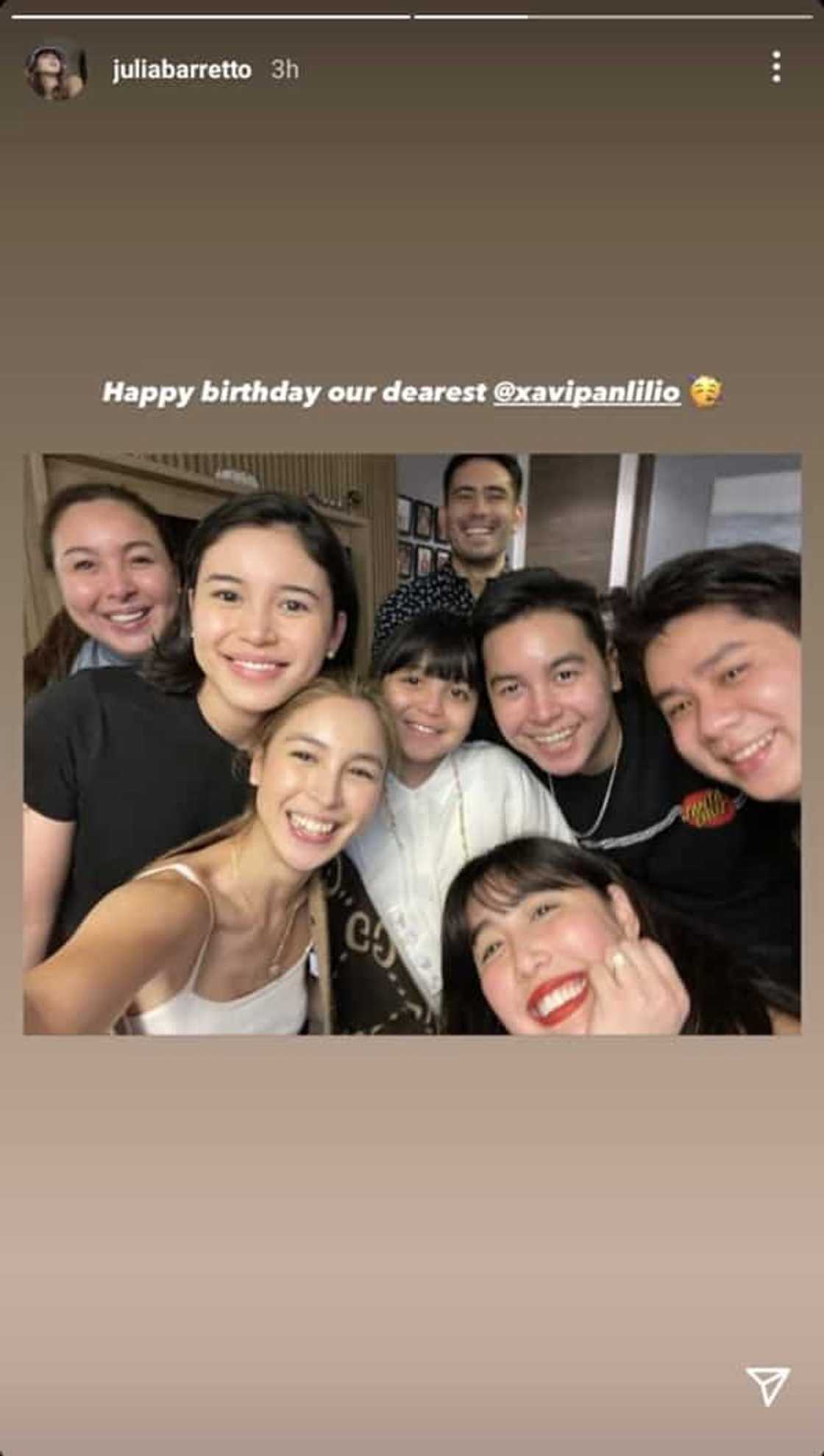 Gerald Anderson spotted with the Barrettos at Xavi Panlilio's birthday party Gerald Anderson spotted with the Barrettos at Xavi Panlilio's birthday party