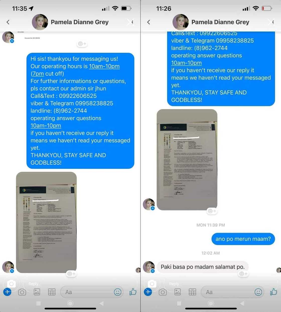 Caffey Namindang, ipinost ang convo ng bagong ‘Makaganda’ sa kanyang mga sponsor Caffey Namindang, ipinost ang convo ng bagong ‘Makaganda’ sa kanyang mga sponsor