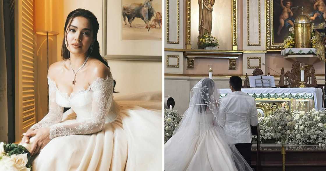 Michele Gumabao at Aldo Panlilio, ikinasal na sa isang Catholic ceremony Michele Gumabao at Aldo Panlilio, ikinasal na sa isang Catholic ceremony