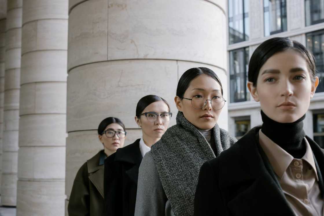 A queue inside a post office.
