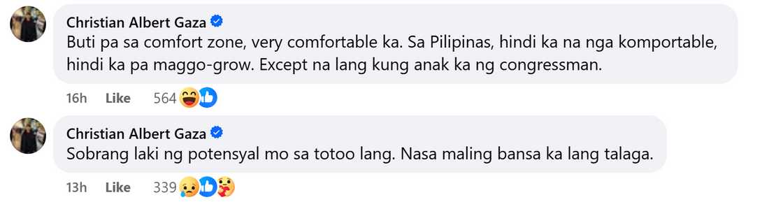 Xian Gaza shares disheartening reflection on living in the Philippines