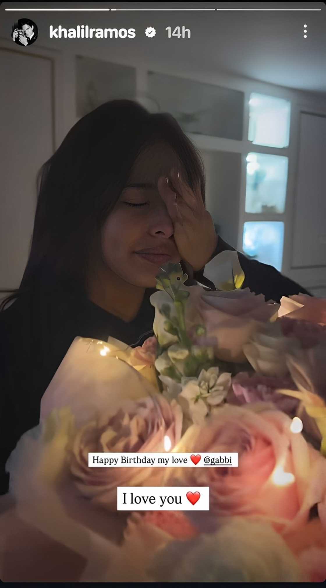 Gabbi Garcia, naiyak sa birthday surprise ni Khalil Ramos