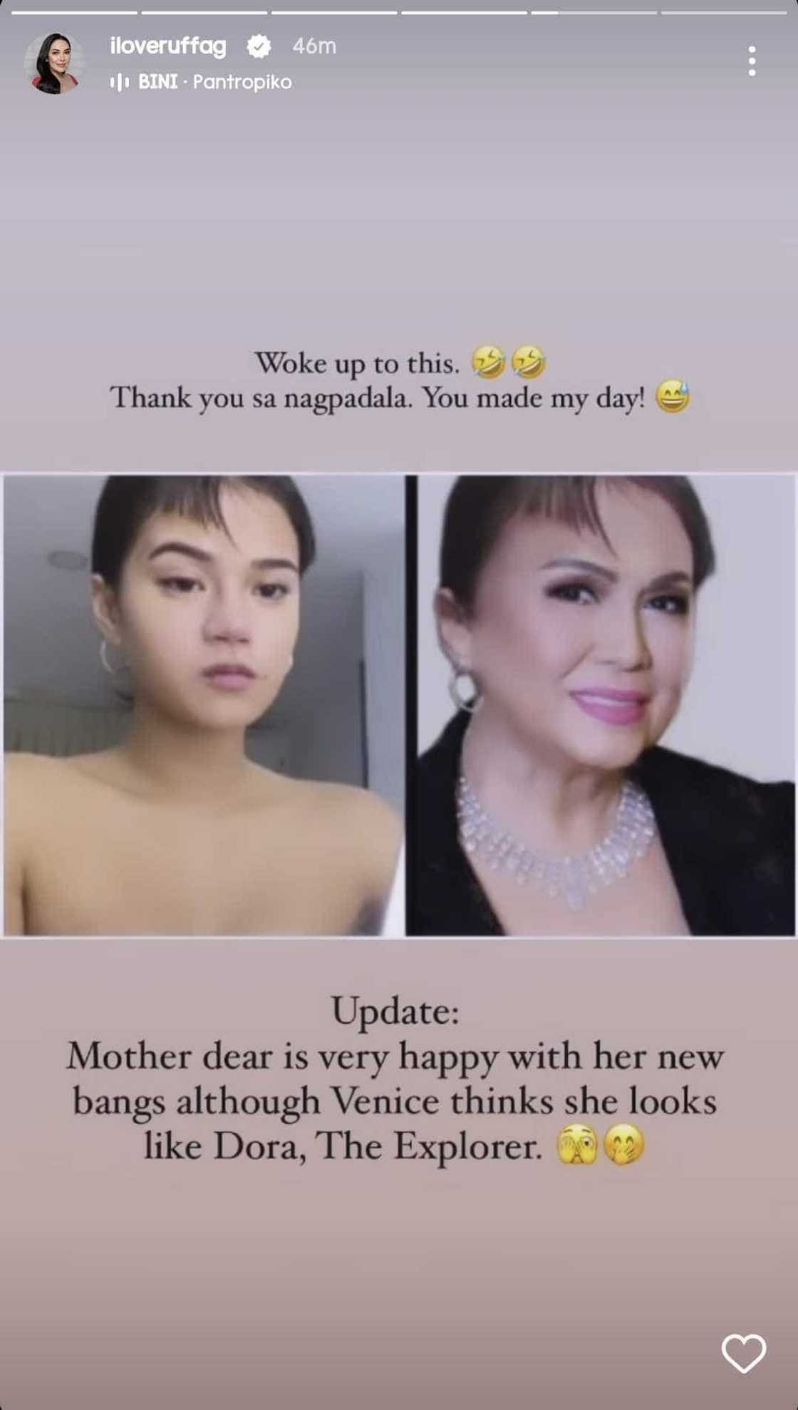 Ruffa Gutierrez, naaliw sa edited hair pic ng kanyang ina kasama si Maris Racal