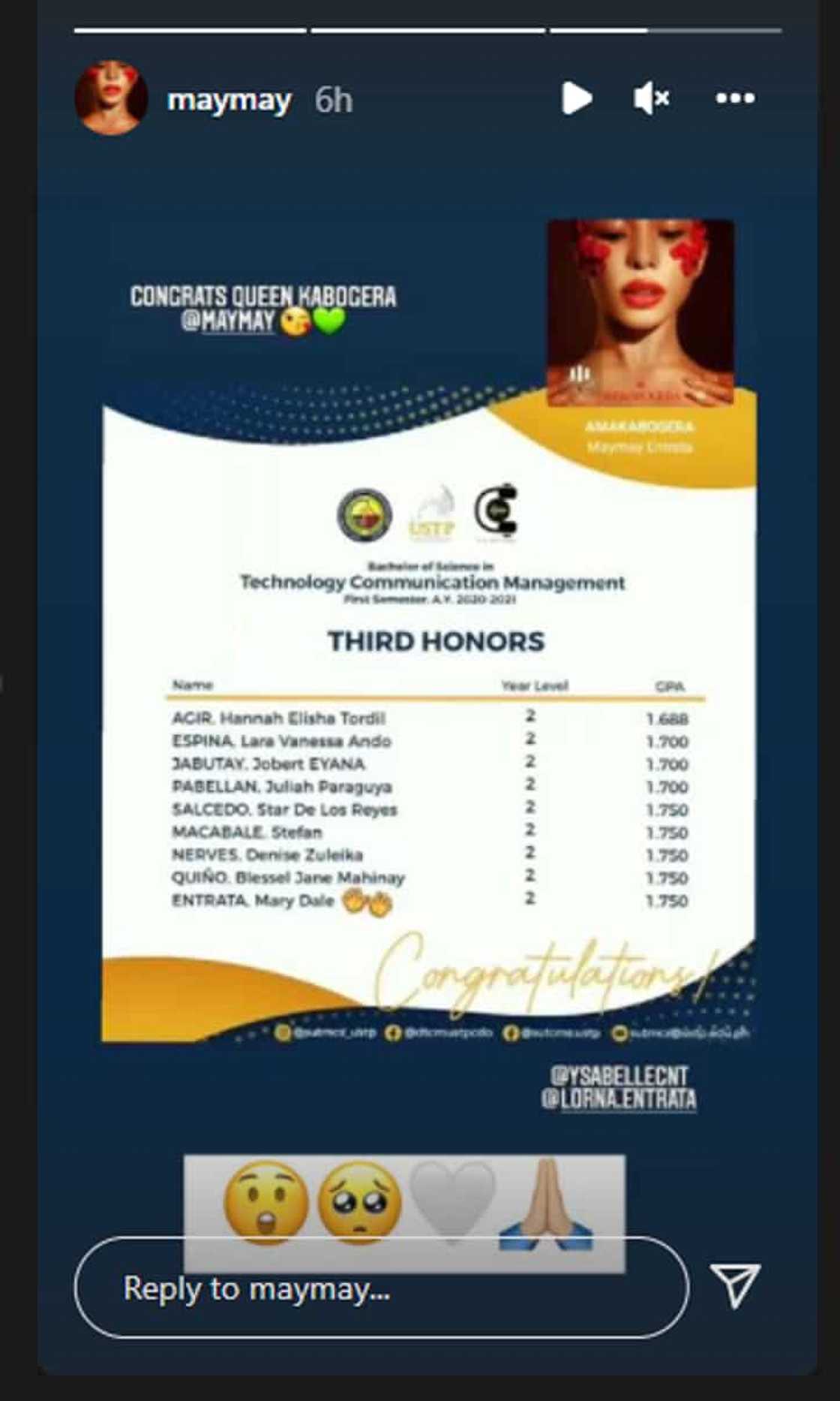Maymay Entrata, pinabilib ang netizens sa kanyang mataas na grade sa school Maymay Entrata, pinabilib ang netizens sa kanyang mataas na grade sa school
