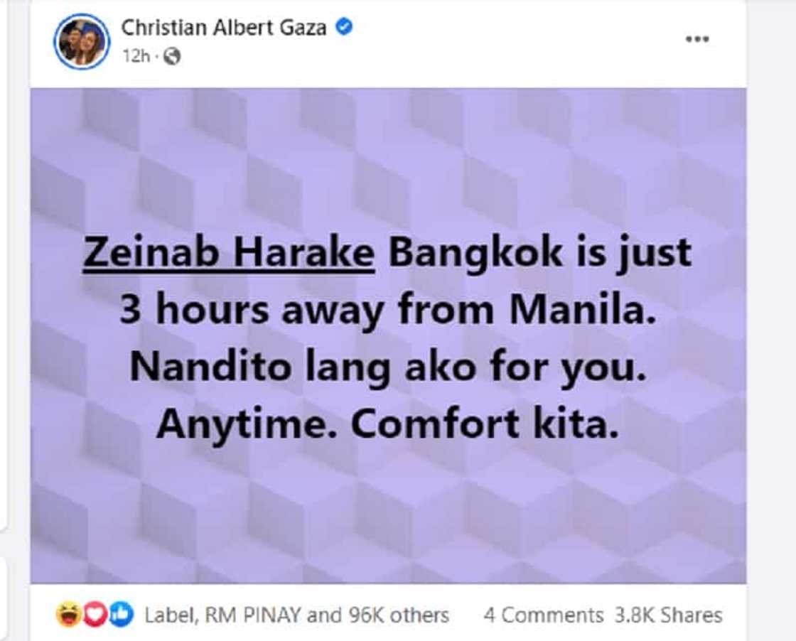 Xian Gaza, inaya si Zeinab Harake sa Thailand: “Bangkok is 3 hours away from Manila” Xian Gaza, inaya si Zeinab Harake sa Thailand: “Bangkok is 3 hours away from Manila”