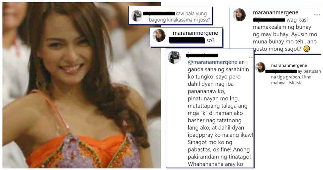 Dating EB Babe na si Mergene Maranan, sinupalpal ang pang-iintriga ng netizen Dating EB Babe na si Mergene Maranan, sinupalpal ang pang-iintriga ng netizen