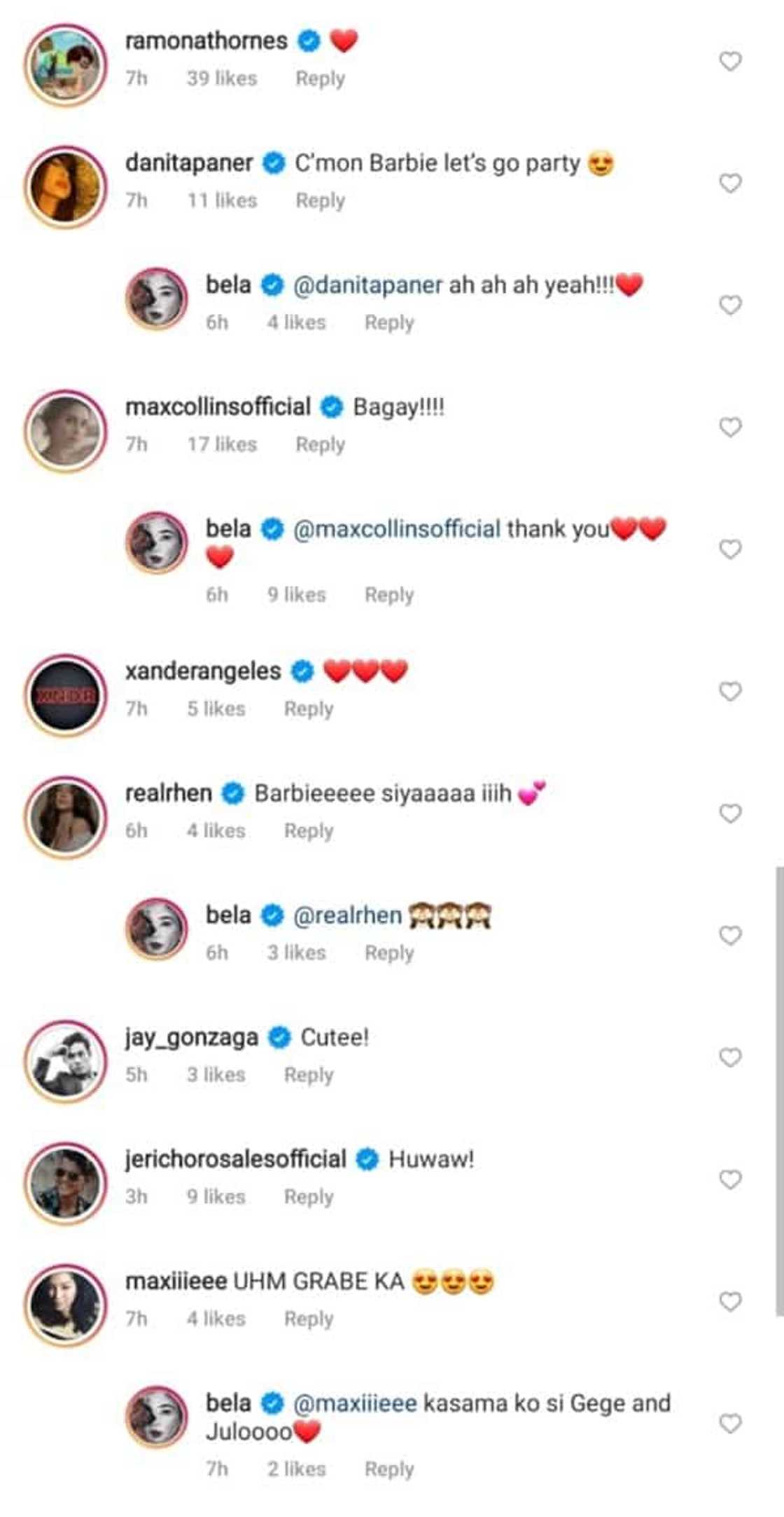 Celebrities react to Bela Padilla's new 'Barbie-like' hair makeover Celebrities react to Bela Padilla's new 'Barbie-like' hair makeover