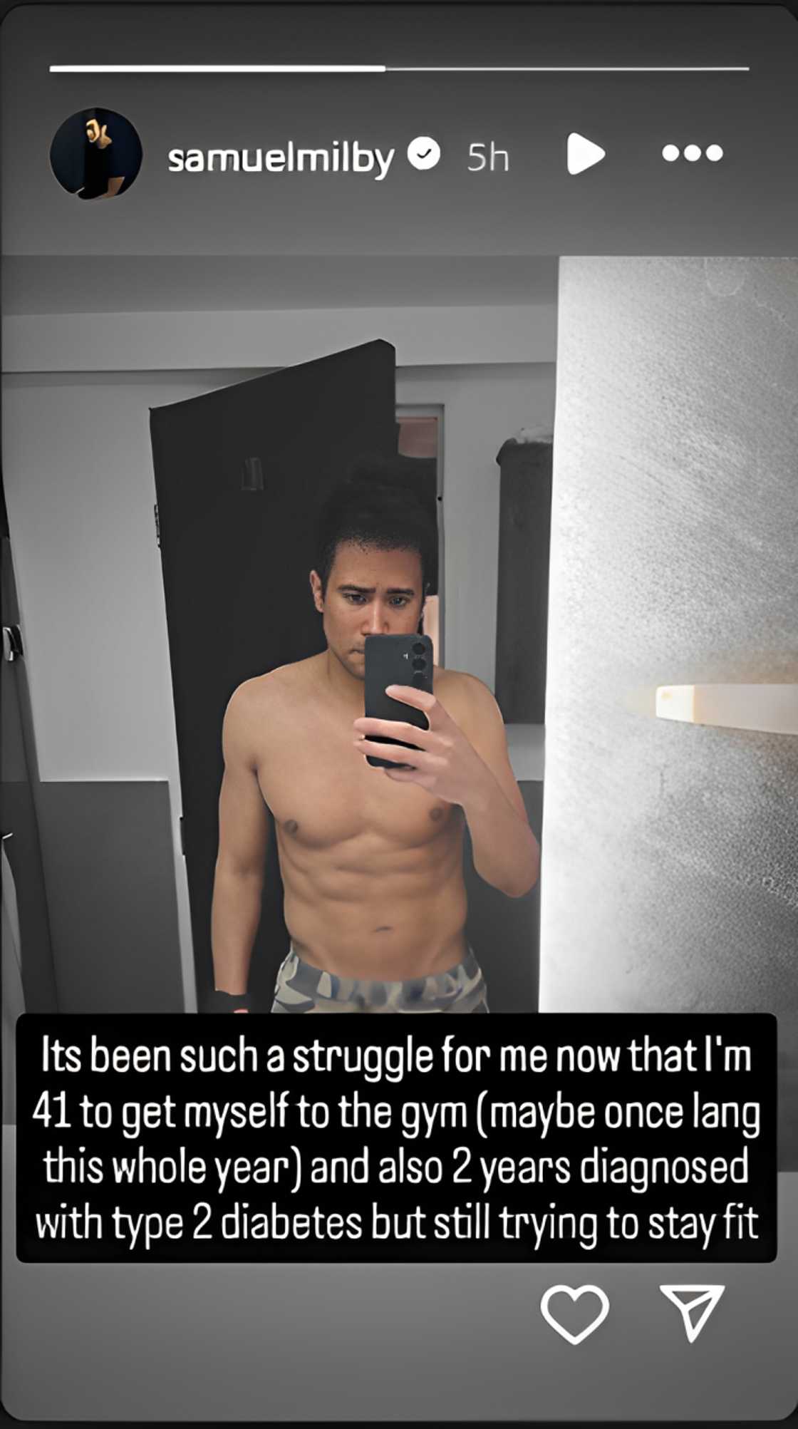 Sam Milby talks about his struggles regarding staying fit Sam Milby talks about his struggles regarding staying fit