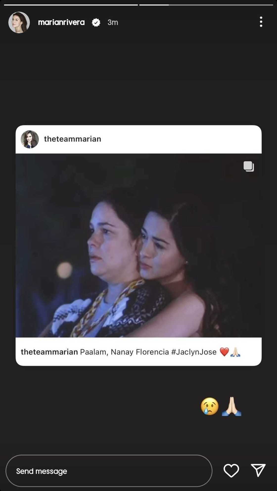 Marian Rivera, shinare ang lumang photo nila ni Jaclyn Jose