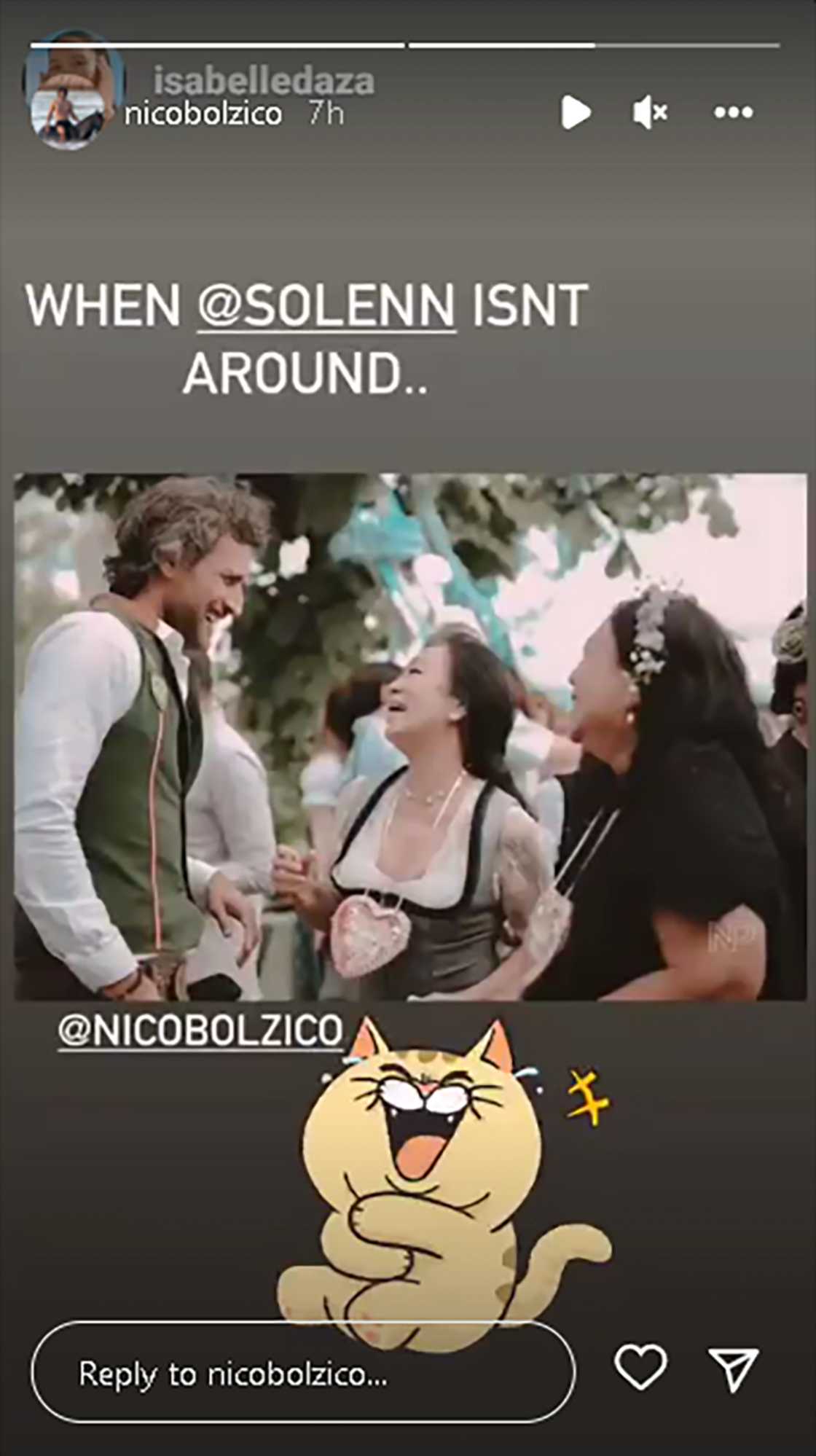 Isabelle Daza, pabirong pinost pic ni Nico Bolzico na nakikipag-usap sa mga babae; tinag si Solenn Heussaff Isabelle Daza, pabirong pinost pic ni Nico Bolzico na nakikipag-usap sa mga babae; tinag si Solenn Heussaff