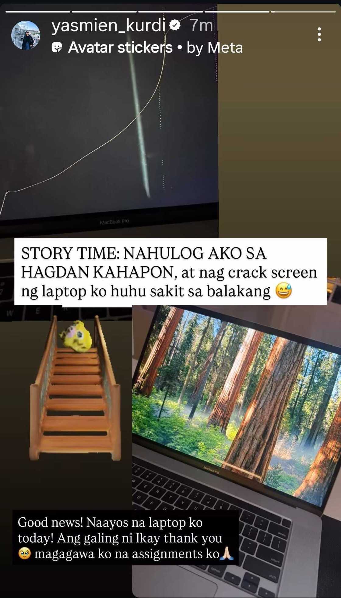 Yasmien Kurdi reveals accident at home that damaged her laptop: “Sakit sa balakang” Yasmien Kurdi reveals accident at home that damaged her laptop: “Sakit sa balakang”