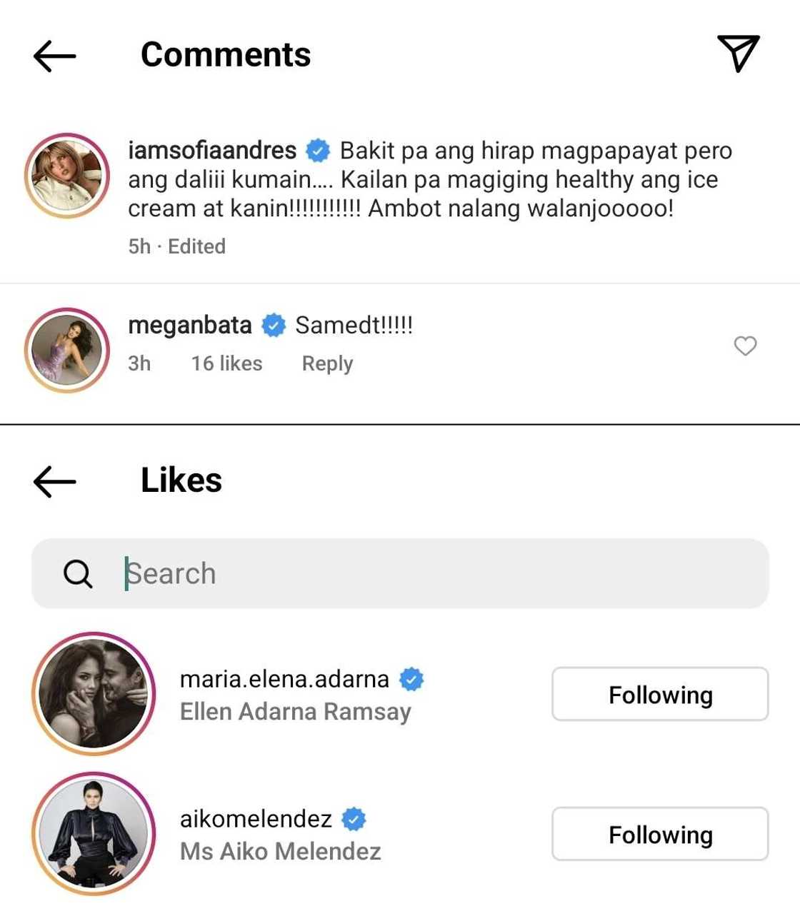 Sofia Andres shares candid post about losing weight; celebrities react Sofia Andres shares candid post about losing weight; celebrities react