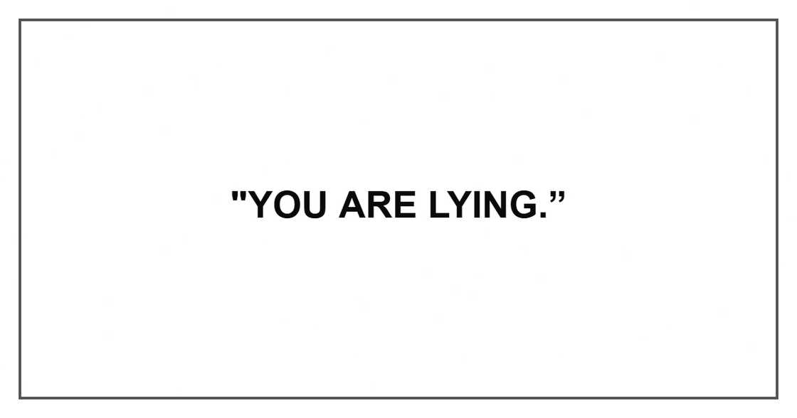 "You are lying.”