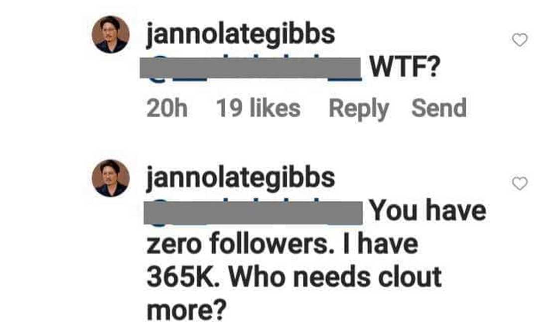 Janno Gibbs responds to bashers of his comment on Dennis Padilla's post: “Pinagtanggol ko ba” Janno Gibbs responds to bashers of his comment on Dennis Padilla's post: “Pinagtanggol ko ba”