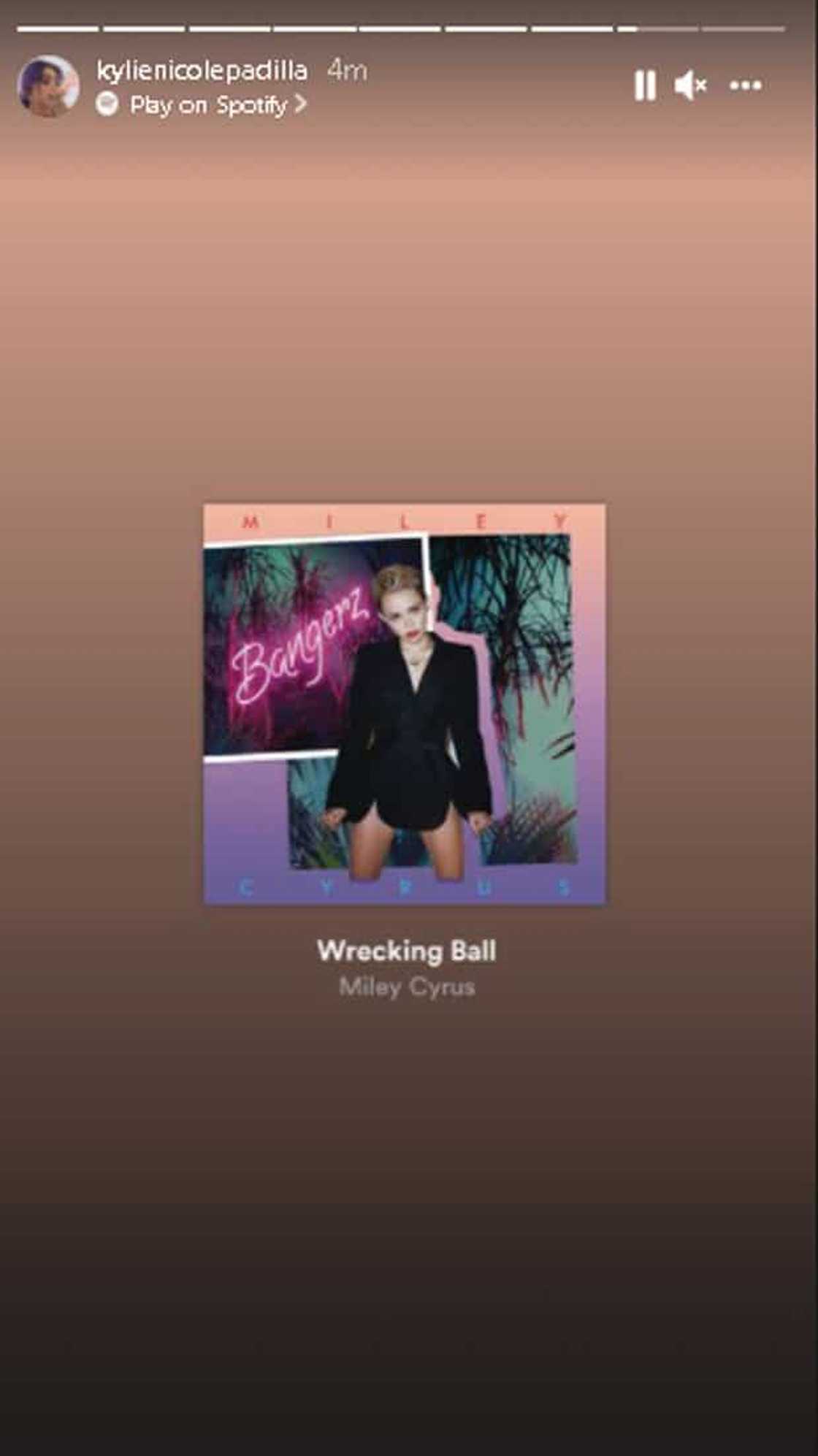 Kylie Padilla, ibinahagi ang kantang Wrecking Ball ni Miley Cyrus sa gitna ng 'breaking silence' ni Aljur