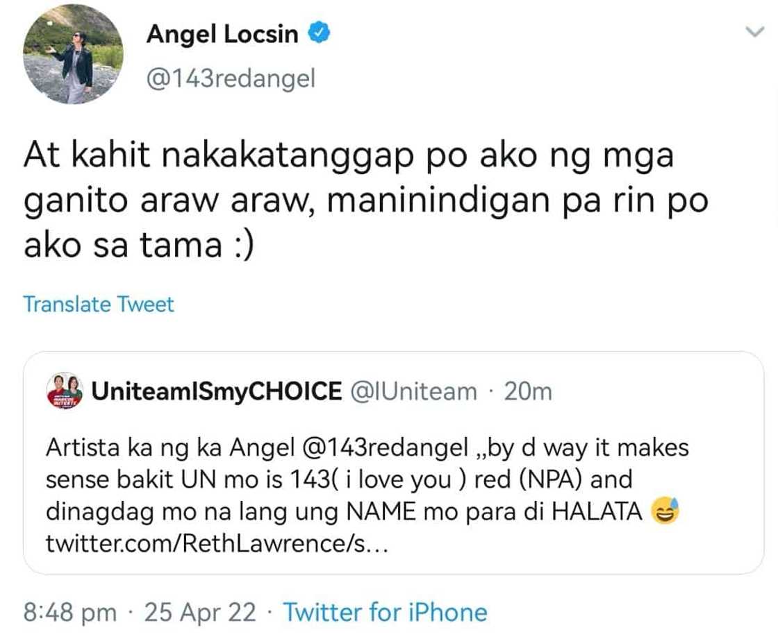 Angel Locsin, nanindigan sa kabila ng araw-araw na pag red-tag sa kanya Angel Locsin, nanindigan sa kabila ng araw-araw na pag red-tag sa kanya